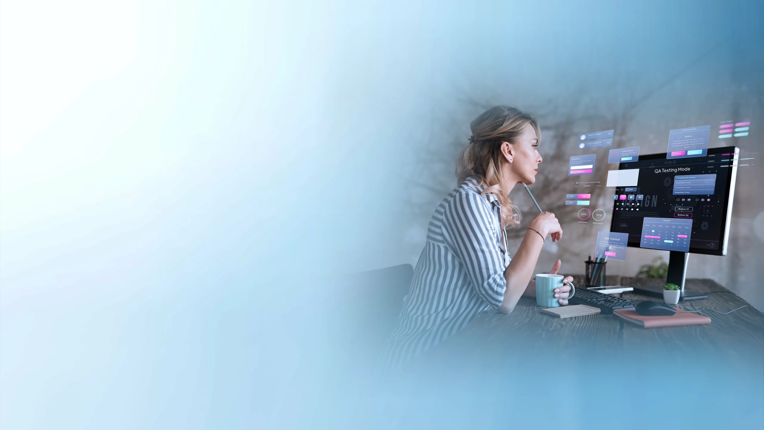 QA testing top banner
