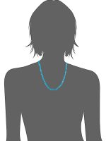Natural Reiki Chakra Apatite Semi Precious Stone Necklace Hypertension - Image 2