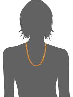 Genuine Reiki Healing Chakras Carnelian Semi Precious Stone Necklace - Image 3