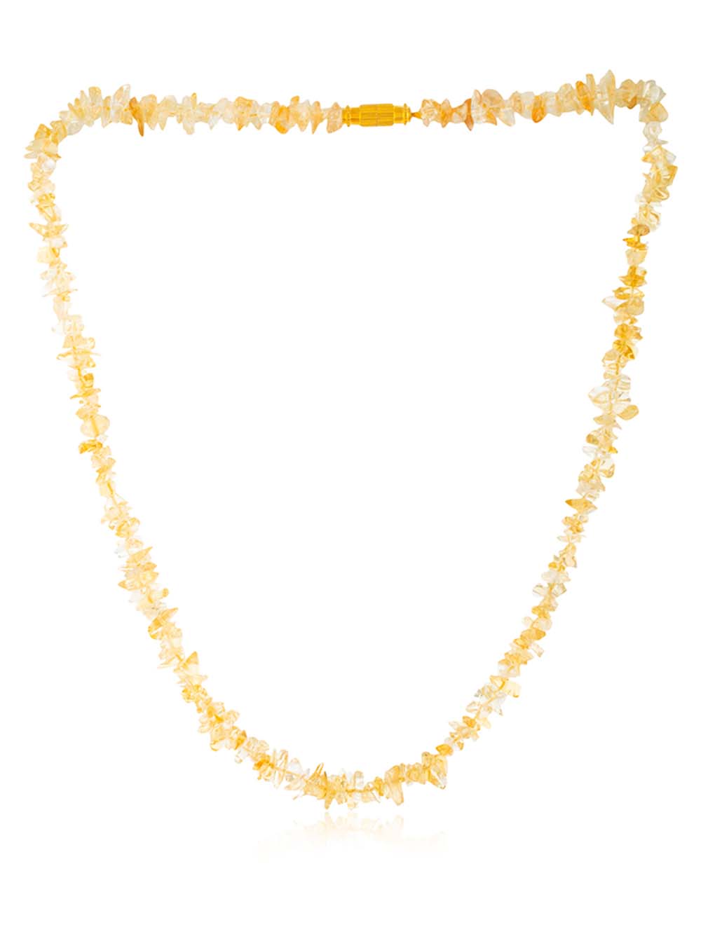 00335 Natural Healing Citrine Semi Precious Gemstone Necklace For Motivation - Image 1