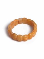 Genuine Healing Reiki Heart Chakra Yellow Jade Semi Precious Bracelet