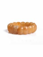 Genuine Healing Reiki Heart Chakra Yellow Jade Semi Precious Bracelet - Image 2