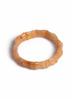 Reiki Crystal Yellow Jade Heart Chakra Semi Precious Stone Bracelet