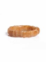 Reiki Crystal Yellow Jade Heart Chakra Semi Precious Stone Bracelet - Image 2