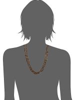 Natural Reiki Crystal Brown Tiger Eye Semi Precious Gemstone Necklace - Image 3