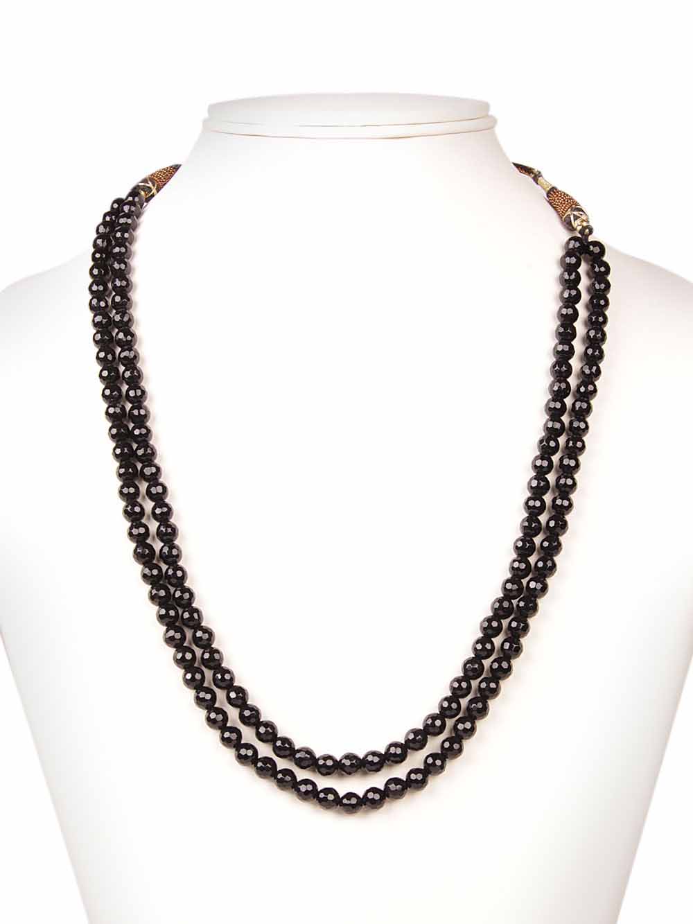 00069.jpg Genuine Black Onyx Semi Precious Stone Necklace Boosts Confidence - Image 1