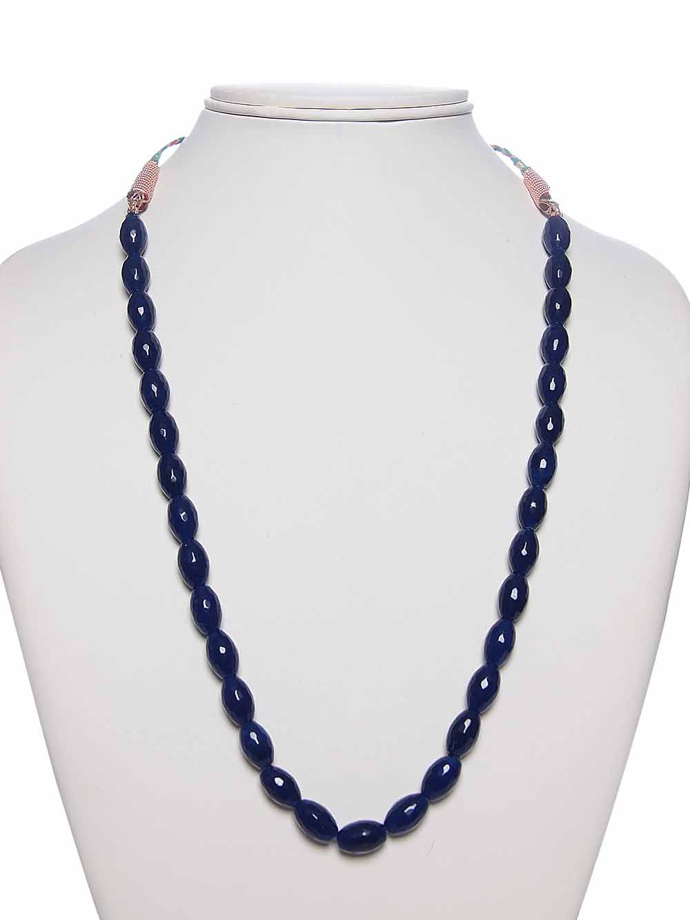 00091.jpg Natural Black Jade Heart Chakra Semi Precious Stone Necklace Purity - Image 1