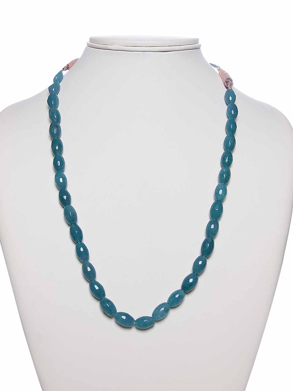 00095.jpg Green Jade Semi Precious Gemstone Necklace Radiates Classic & Elegance - Image 1