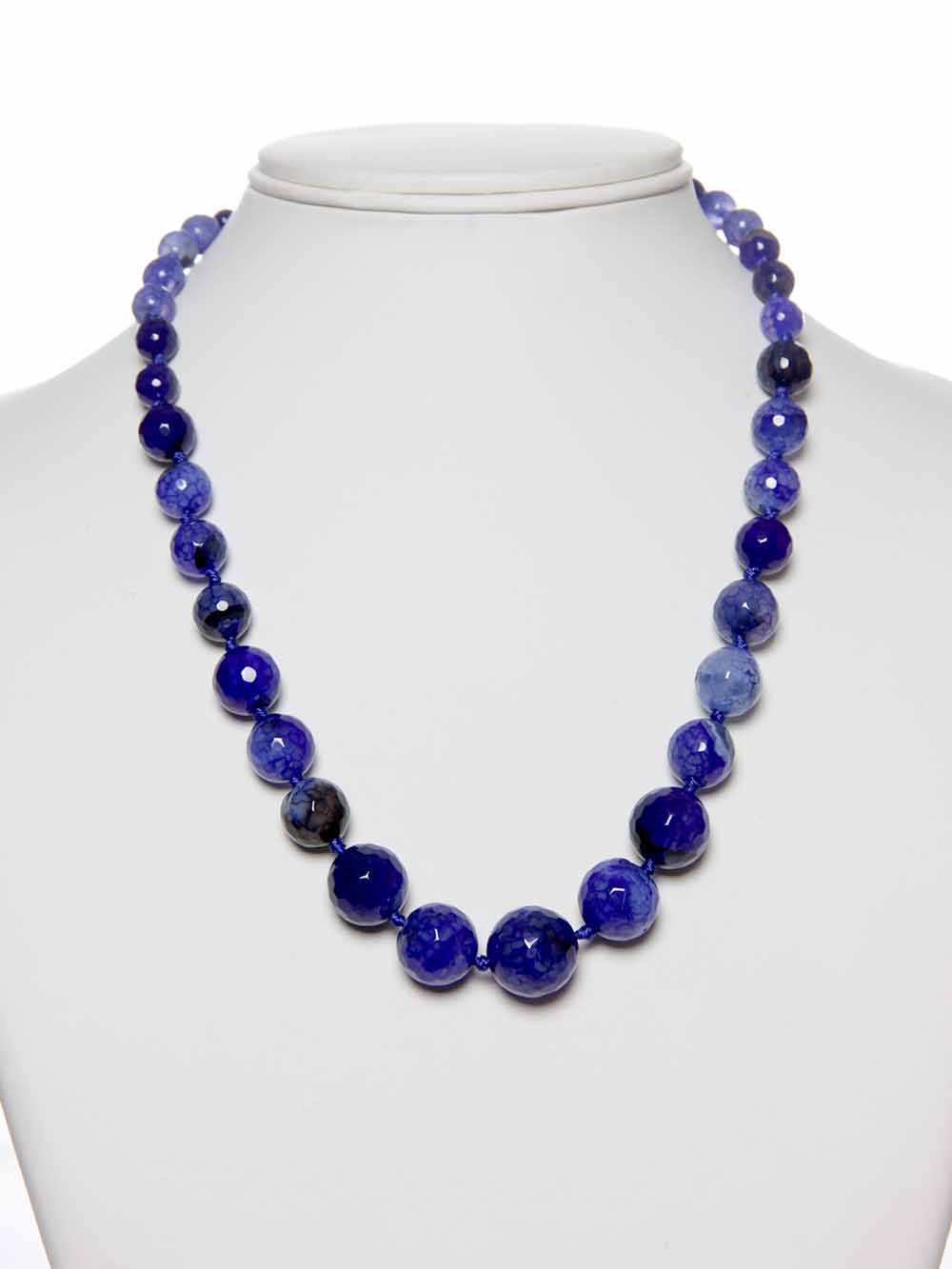 00106.jpg Healing Reiki Crystal Onyx Semi Precious Stone Graduation Necklace - Image 1