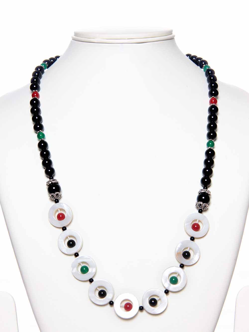 00139.jpg Genuine Onyx Crystal Semi Precious Joyful Stone Necklace Feels Secure - Image 1