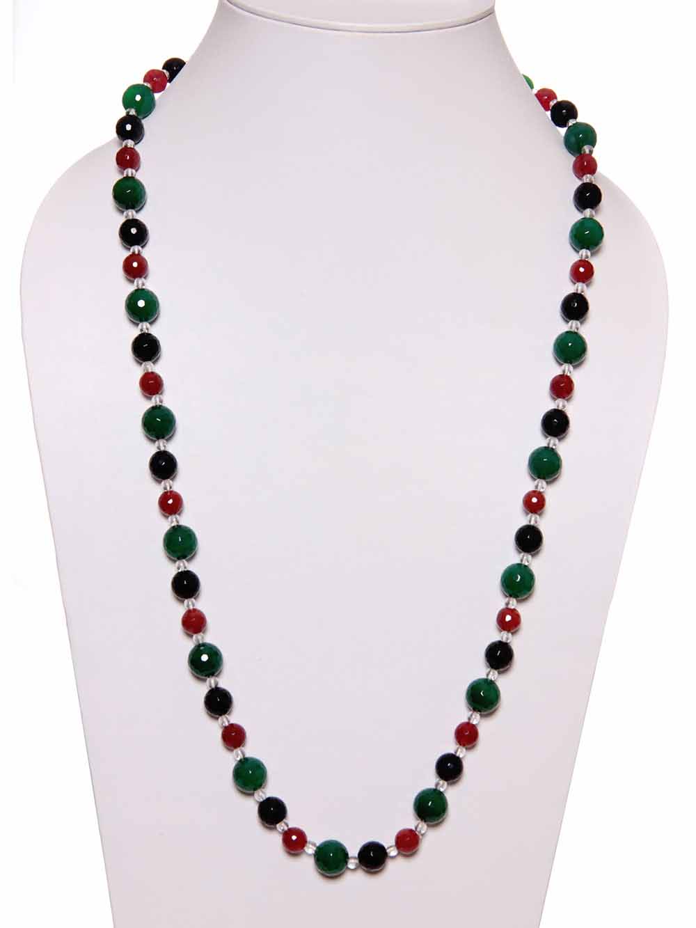 00141.jpg The Haat Onyx & Quartz Stone Necklace (Multicolor) - Image 1