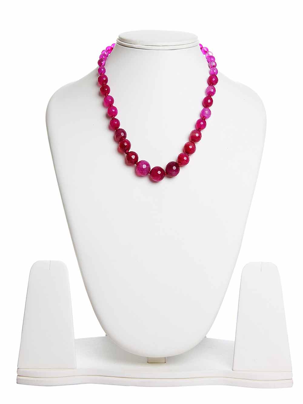 00310.jpg Original Healing Crystal Peach Pearl Semi Precious Gemstone Necklace - Image 1