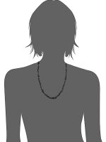 Genuine Reiki Crystal Black Onyx Chips Semi Precious Gemstone Necklace - Image 3