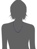 Genuine Blue Reiki Crystal Lapis Lazuli Semi Precious Stone Necklace - Image 3