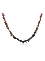 Original Healing Reiki Crystal Tourmaline Semi Precious Stone Necklace - Image 2