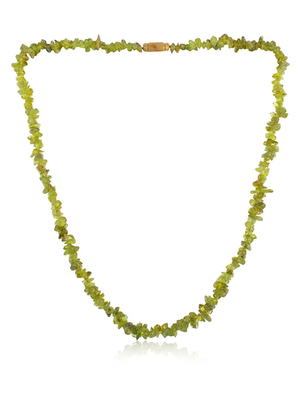 00351.jpg Natural Green Peridot Reiki Crystal Semi Precious Stone Necklace - Image 1