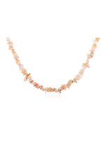 Natural Reiki Crystal Pink Opal Semi Precious Gemstone Chips Necklace - Image 2