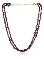 Genuine Healing Reiki Garnet Stone Semi Precious Survival Necklace