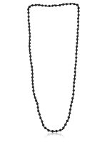 Genuine Crystal Black Lava Rock Semi Precious Stone Passion Necklace