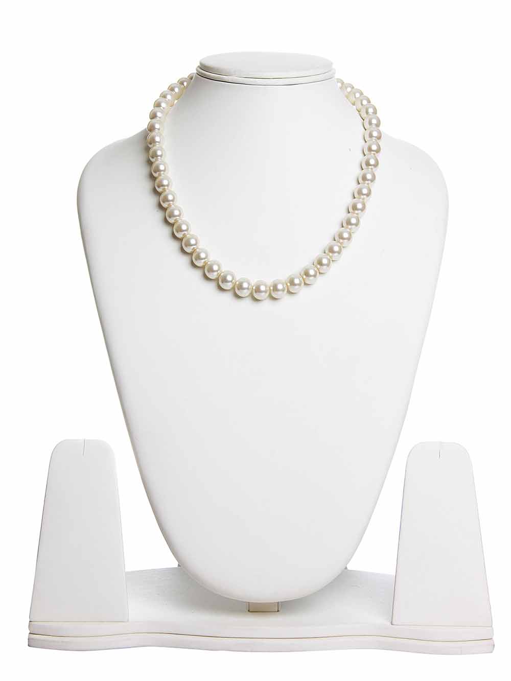 1-12.jpg Original White Healing Crystal Pearl Semi Precious Gemstone Necklace - Image 1