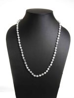 Natural Reiki Howlite Semi Precious Stone Necklace Encourage & Stress