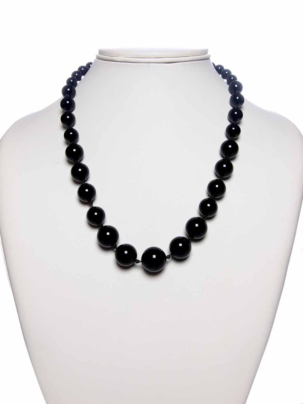 1-27.jpg Genuine Black Onyx Stone Chakra Healing Reiki Crystal Classy Necklace - Image 1