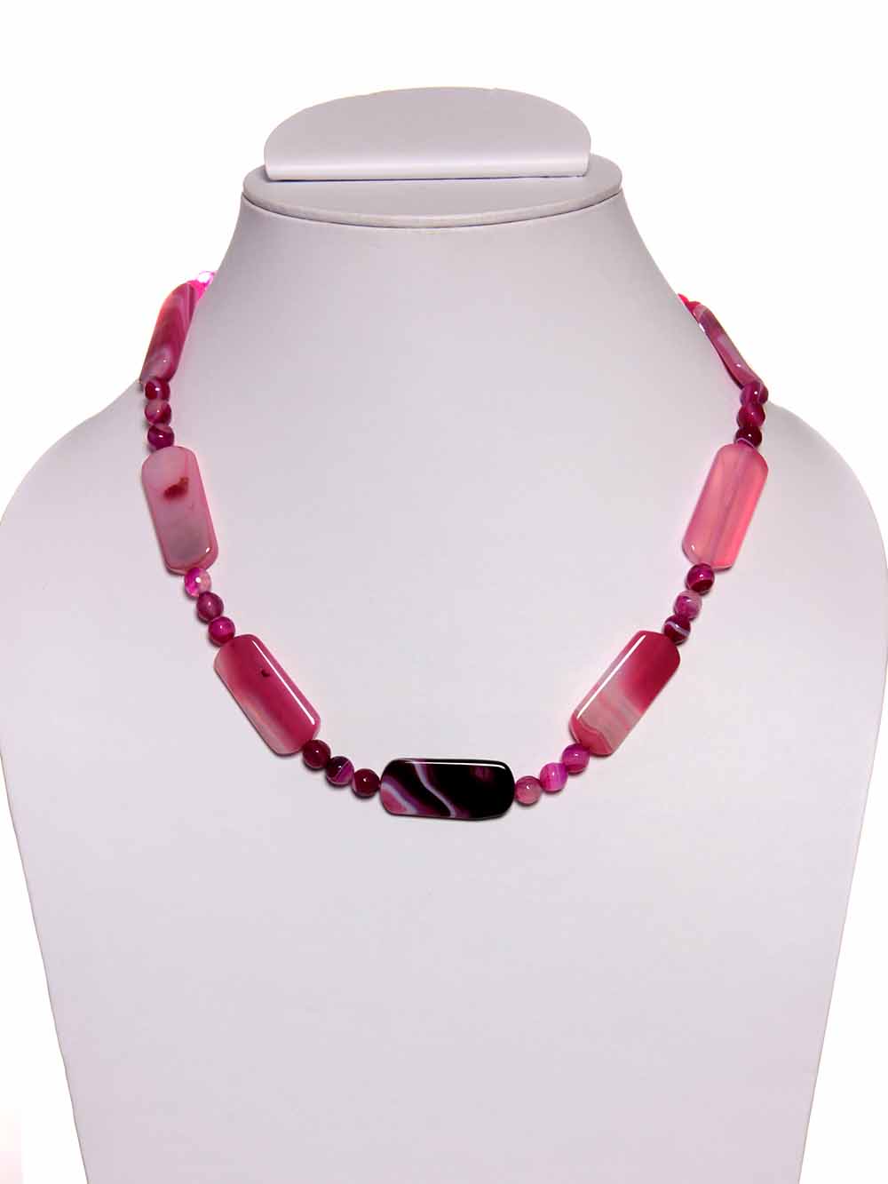1-30.jpg Natural Multicolor Onyx Crytal Healing Semi Precious Stone Necklace - Image 1
