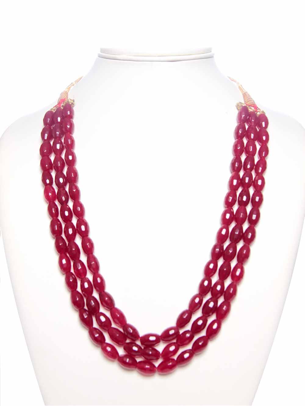 1-41.jpg Original Onyx Red Healing Crystal Pearl Semi Precious Stone Necklace - Image 1