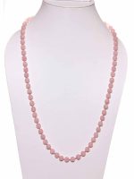 Natural Rose Quartz Semi Precious Gemstone Necklace Unconditional Love