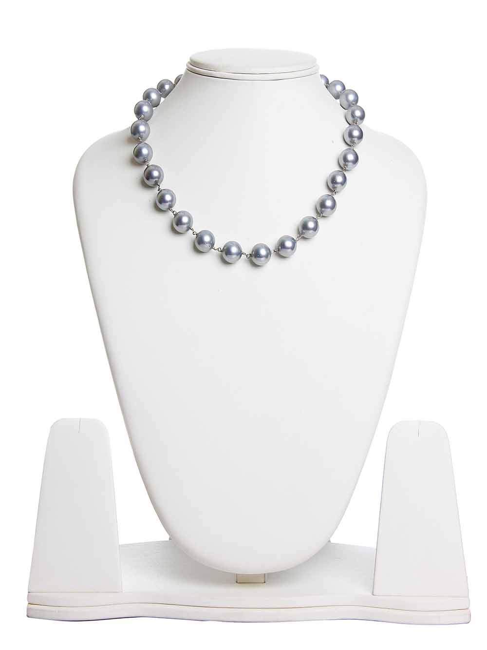 1.jpg Natural Silver Pearl Reiki Crystal Chakra Healing Gemstone Necklace - Image 1