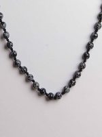 Natural Reiki Crystal Snowflake Obsidian Semi Precious Gemstone Necklace - Image 2