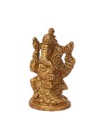 Home Decore Small Size Brass Ganesh Statue - Image 2