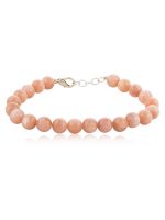 Peach Sunstone Healing Reiki Crystal Semi Precious Stone Bracelet