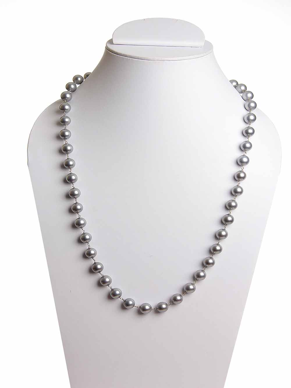 3.jpg Natural Crystal Silver See Shell Pearl Semi Precious Gemstone Necklace - Image 1