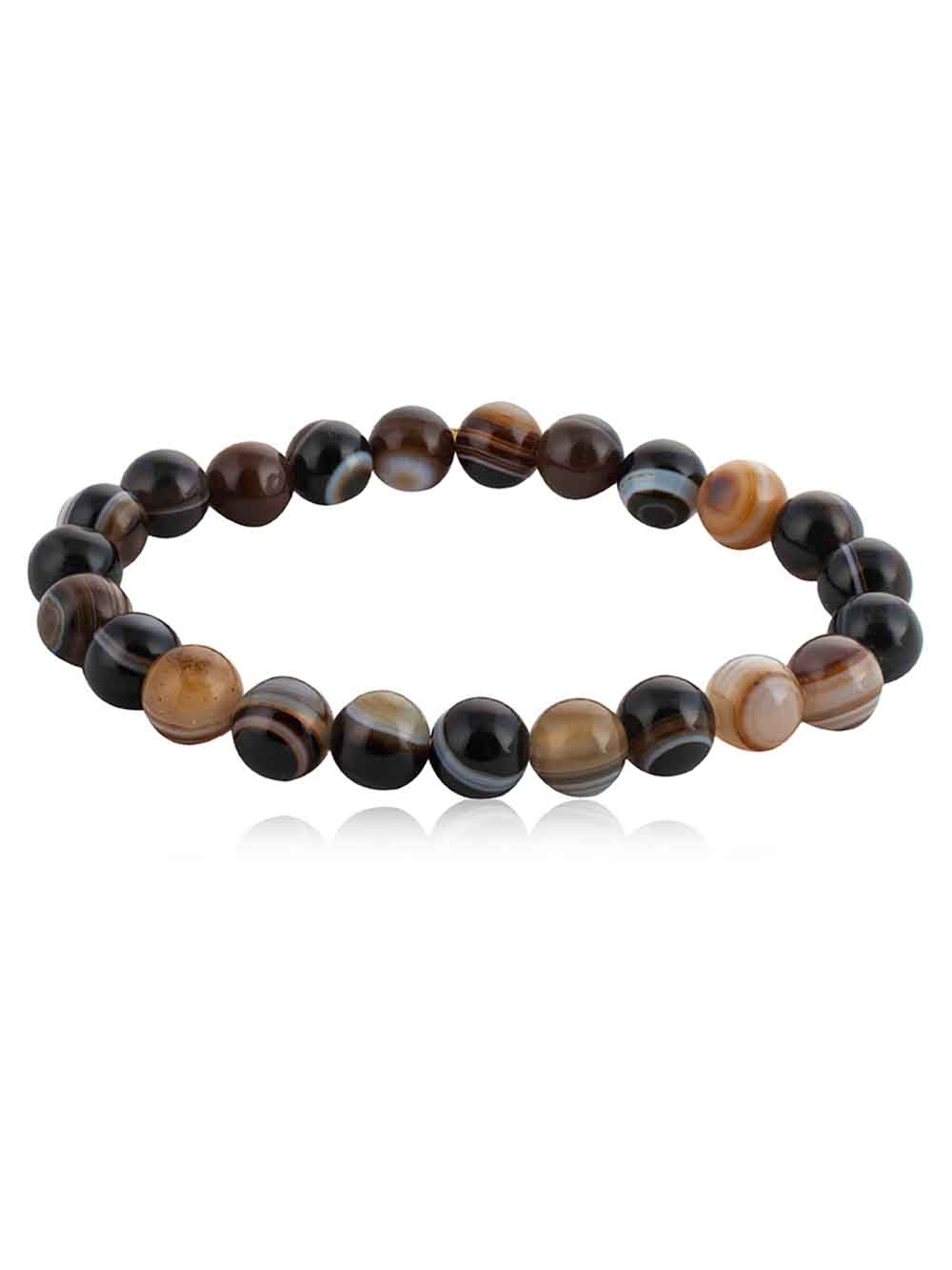 305.jpg Natural Strange Power Evil Eye Semi Precious Stone Protection Bracelet - Image 1