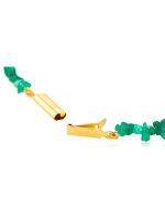 Natural Reiki Crystal Green Onyx Chips Semi Precious Gemstone Bracelet - Image 3