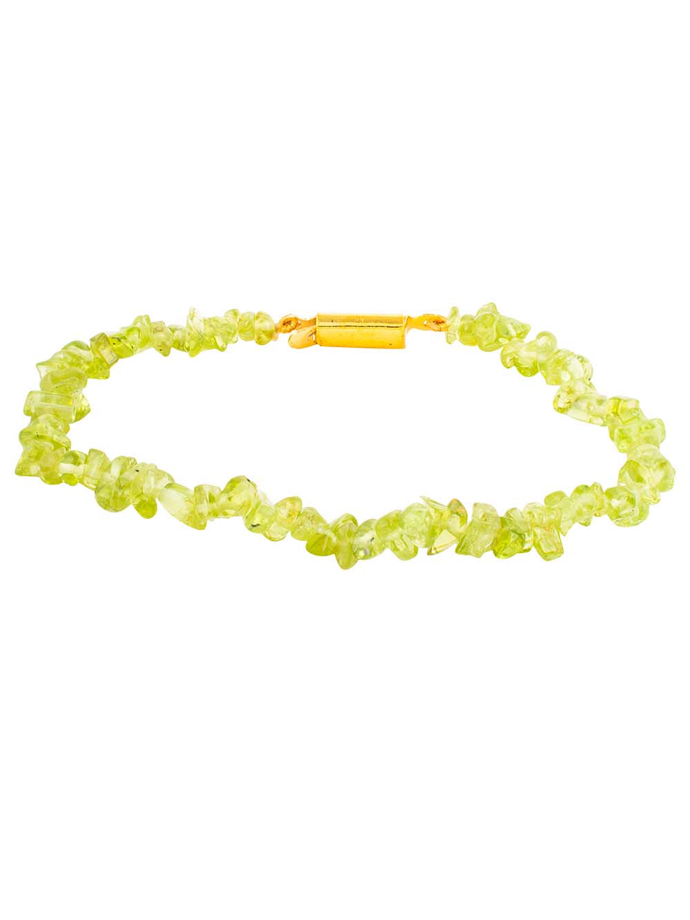 3080.jpg Genuine Healing Crystal Green Peridot Semi Precious Gemstone Bracelet - Image 1