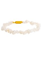 Genuine White Healing Crystal Moonstone Semi Precious Stone Bracelet - Image 2