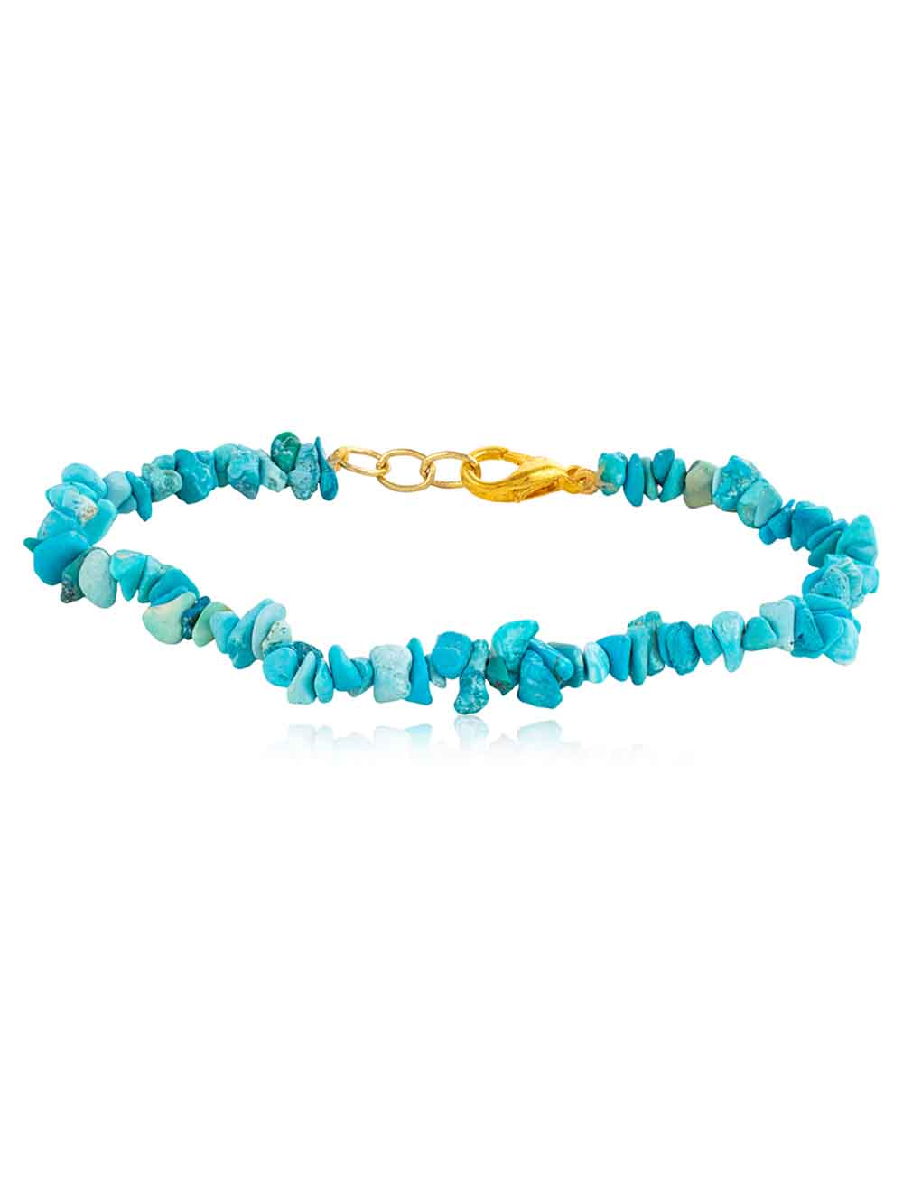 3090.jpg Original Blue Turquoise Reiki Crystal Semi Precious Gemstone Bracelet - Image 1