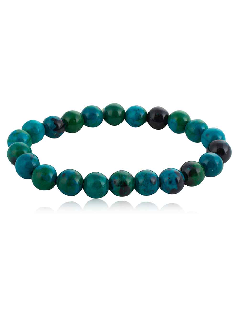 315.jpg Natural Healing Chrysocolla Semi Precious Stone Bracelet For Arthritis - Image 1