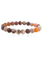 Natural Round Bead Crytal Botswana-agate Semi Precious Stone Bracelet - Image 2