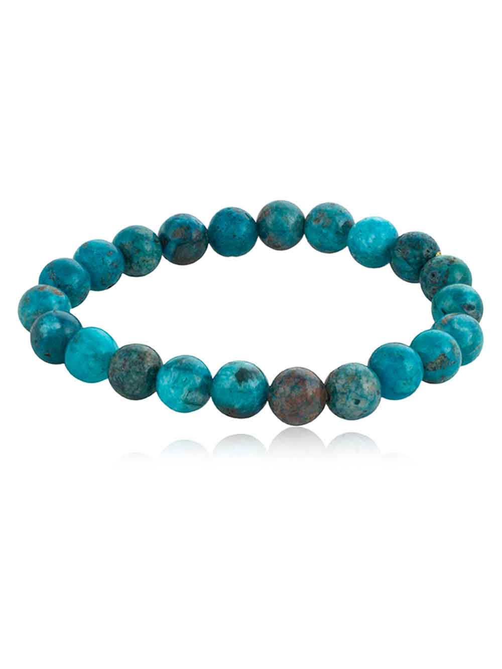 341.jpg Natural Blue Argonite Reiki Crystal Semi Precious Gemstone Bracelet - Image 1