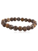 Original Reiki Crystal Brown Opal Semi Precious Stone Support Bracelet - Image 2