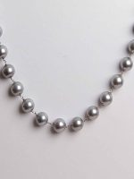 Natural Crystal Silver See Shell Pearl Semi Precious Gemstone Necklace - Image 2