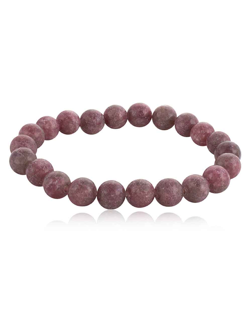 527.jpg Natural Purple Tourmaline Reiki Crystal Semi Precious Stone Bracelet - Image 1