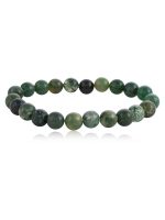 Original Healing Crystal Green Moss Agate Semi Precious Stone Bracelet - Image 2