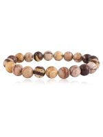 Natural Reiki Zebra Jasper Semi Precious Stone Compassion Bracelet - Image 2