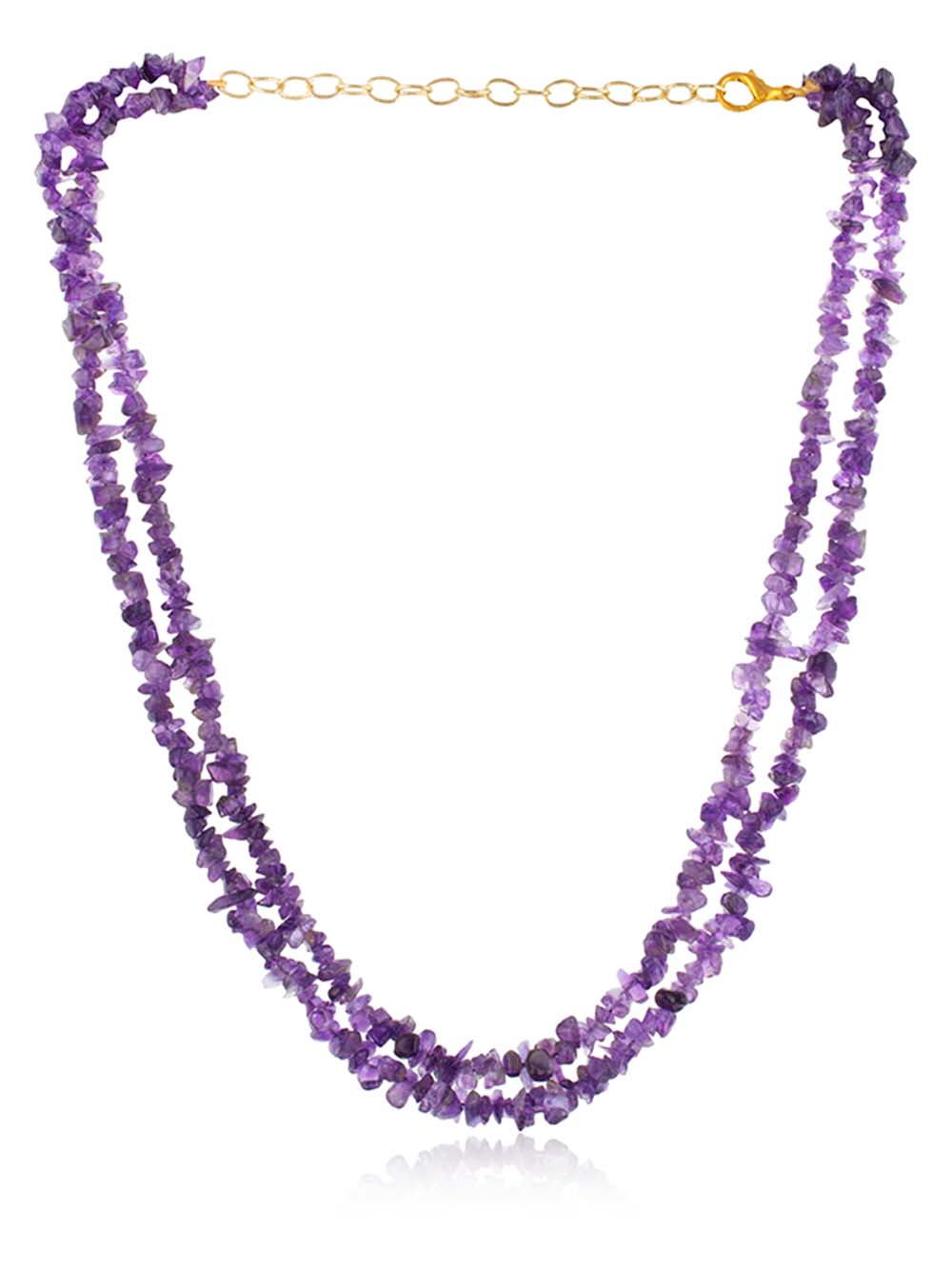 AMETHYST-SEMI-PRECIOUS-NECKLACE-FOR-CREATIVITY.jpg Natural Healing Chakra Amethyst Semi Precious Necklace For Creativity - Image 1