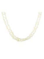 Natural Healing Crystal Blue Prehnite Semi Precious Gemstone Necklace - Image 2
