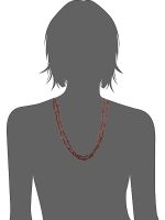 Natural Reiki Crystal Garnet Stone Semi Precious Inspiration Necklace - Image 3